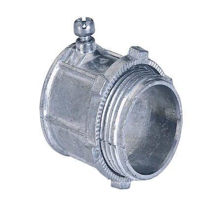 Gampak EMT Connector, Set Screw, Steel, Red 49230